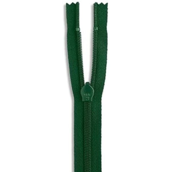 Cremallera verde de 22 pulgadas cremallera invisible_4