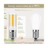 DiCUNO Bombilla LED E17 para debajo del microondas 2700_4