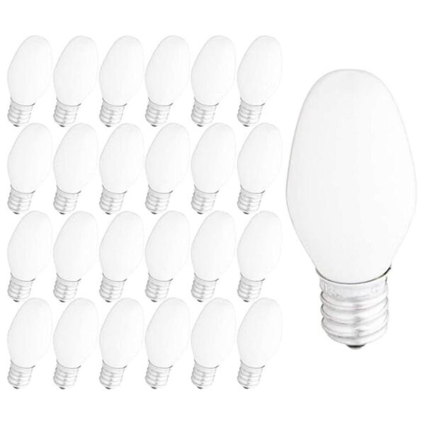 Iconikal Bombillas Caldelabra de 4 W color blanco C7 32_1