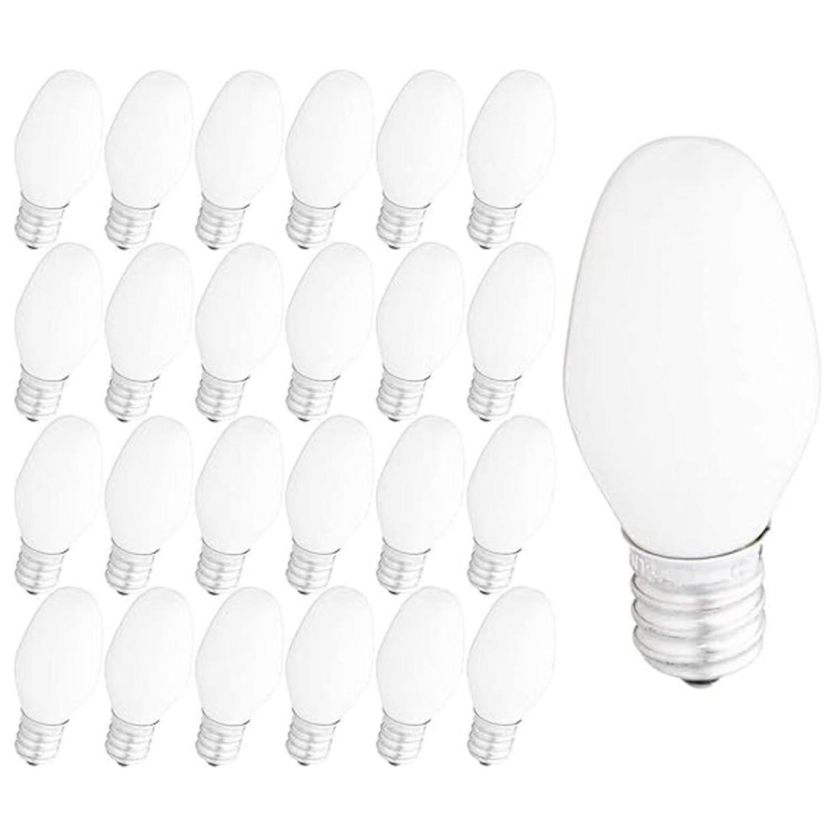 Iconikal Bombillas Caldelabra de 4 W color blanco C7 32