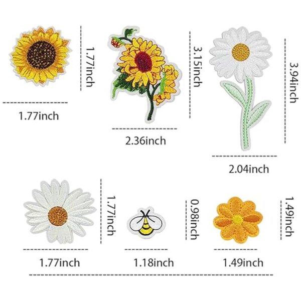 Parches bordados para planchar de abejas 36 piezas