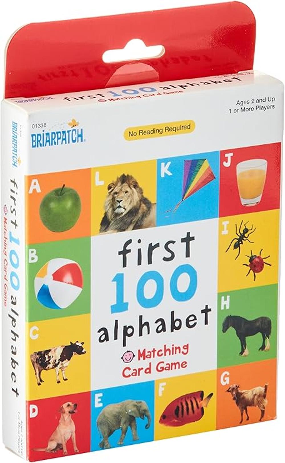100 Juego de cartas a juego diseño de alfabeto