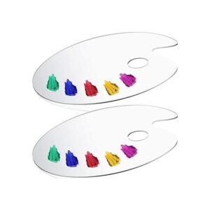 DUGATO Paleta de pintura acrílica de 2 piezas de 11.8 x