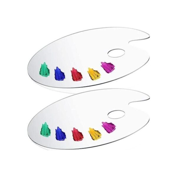DUGATO Paleta de pintura acrílica de 2 piezas de 11.8 x