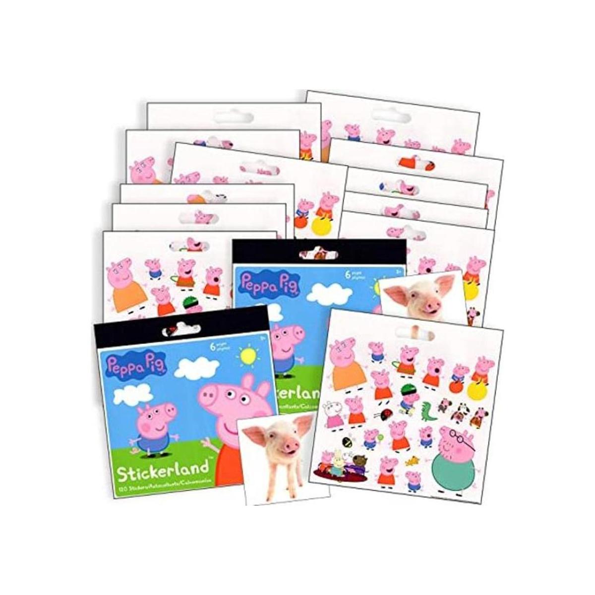 Pegatinas de Peppa Pig para recuerdos de fiestas 12