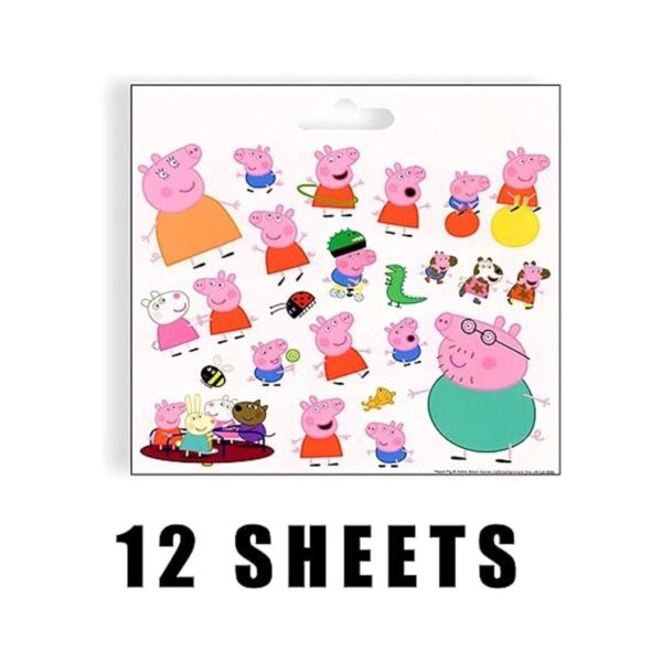 Pegatinas de Peppa Pig para recuerdos de fiestas 12
