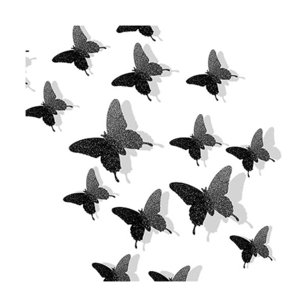 Pegatinas de pared con diseño de mariposa en 3D color_2