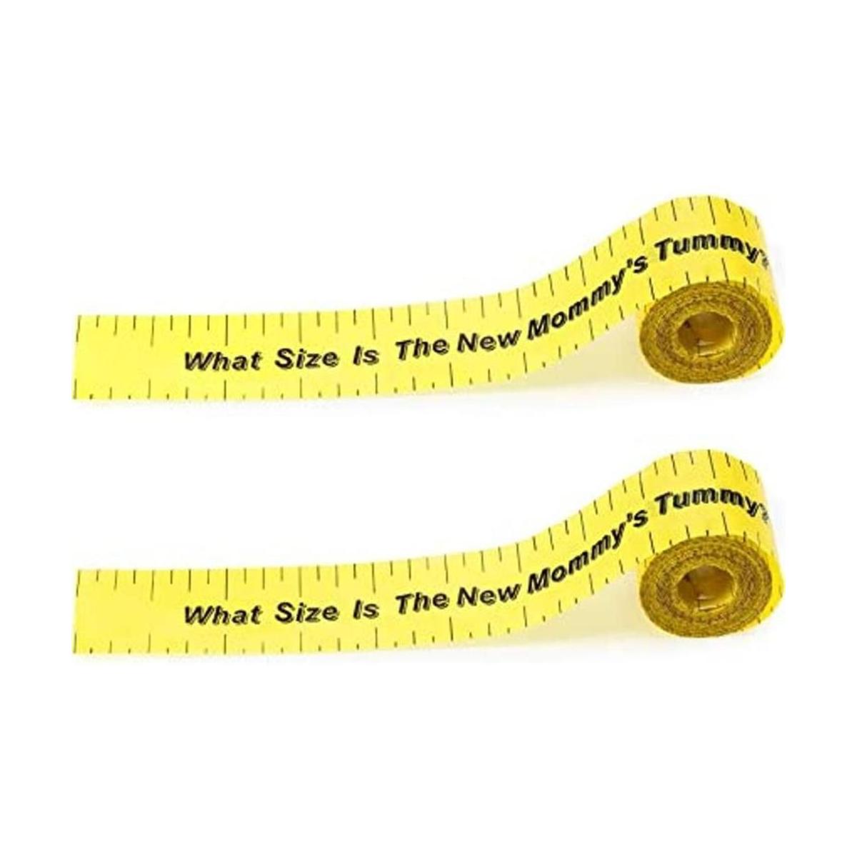2 rollos de cinta métrica para baby shower de 2 pulgadas