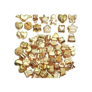 Cuentas espaciadoras doradas 3.53 oz grandes agujeros