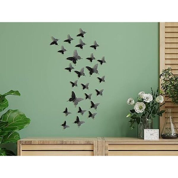 Pegatinas de pared con diseño de mariposa en 3D color_3