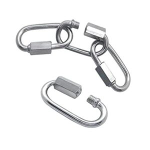 16 unids 0.197 in cadena conector oval bloqueo mosquetón_1