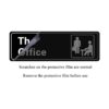 Nakimo The Office Letrero autoadhesivo para puerta o_2
