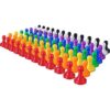 Shappy 96 piezas de ajedrez de peón de plástico multicolor_1