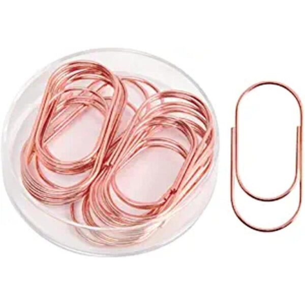 Topgogo Clips de papel de oro rosa 20 piezas de 1.969 in_1