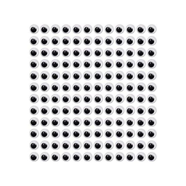Decora ojos móviles autoadhesivos 1000 unidades 7mm_1