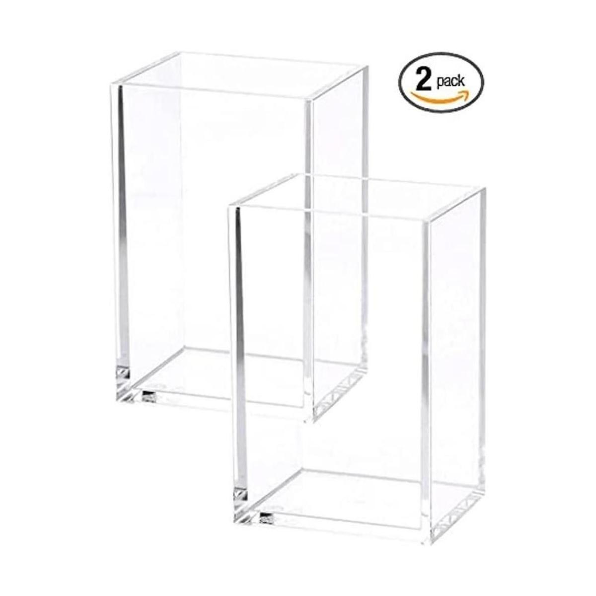 Paquete de 2 soportes para lápices de acrílico
