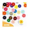 LEEFONE 44 parches para coser con flores de girasol_3