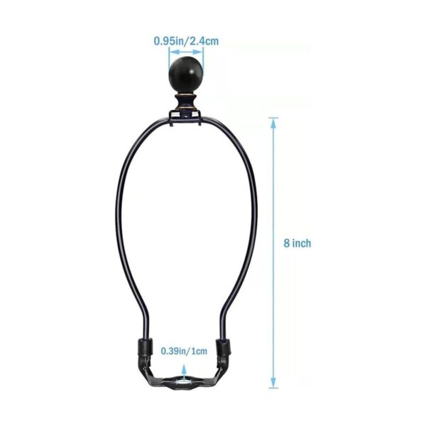 Ladash 2 lámparas de arpa de 8 pulgadas con base de_3