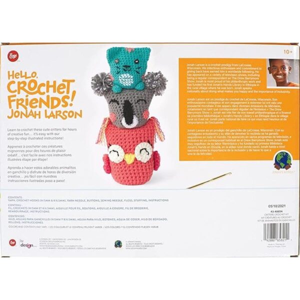 Boye Jonahs Hands Cute Critters Kit de ganchillo para