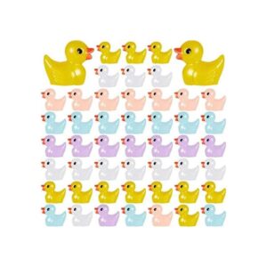 Skylety 100 piezas de mini dijes de resina de limo de pato