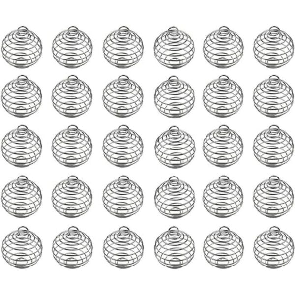 JIALEEY Jaulas de cuentas en espiral 20 unidades 0.984 x_3