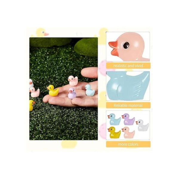 Skylety 100 piezas de mini dijes de resina de limo de pato