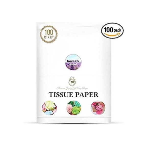 Papel de seda blanco 100 hojas de aroma lavanda para_1