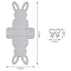 Troqueles de corte de conejo 3D para hacer tarjetas y_2