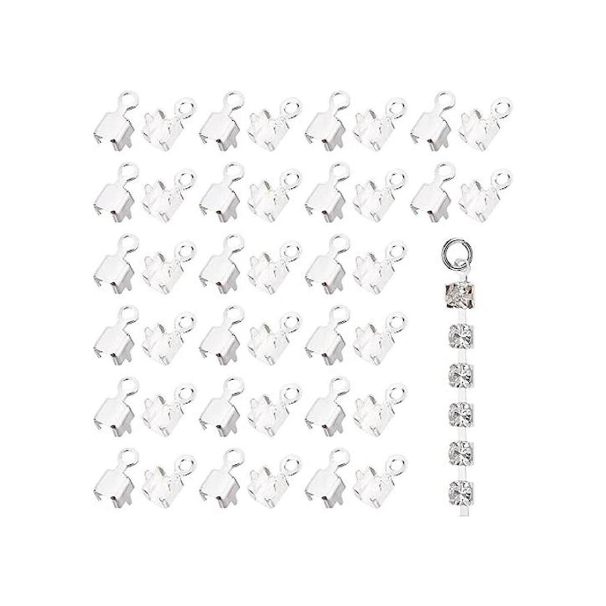 CHGCRAFT 200 piezas de conectores de cadena de latón con