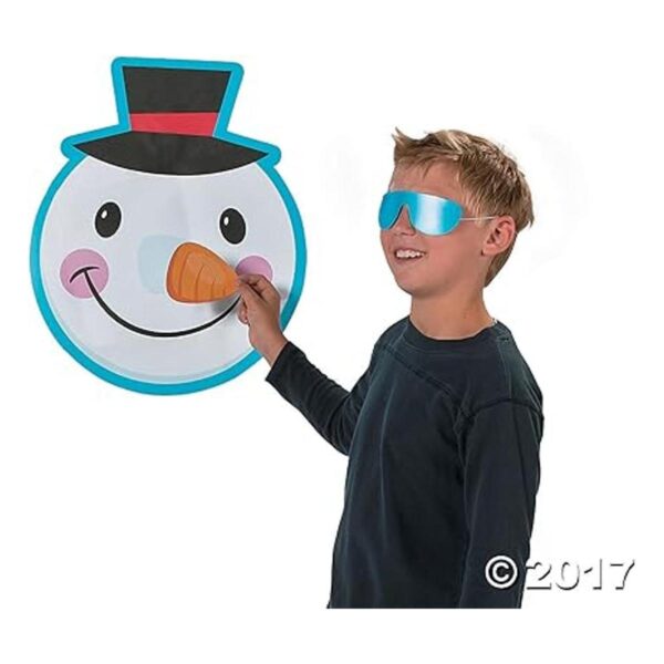 Juego de fiestas navideñas para ponerle la nariz al muñeco_2