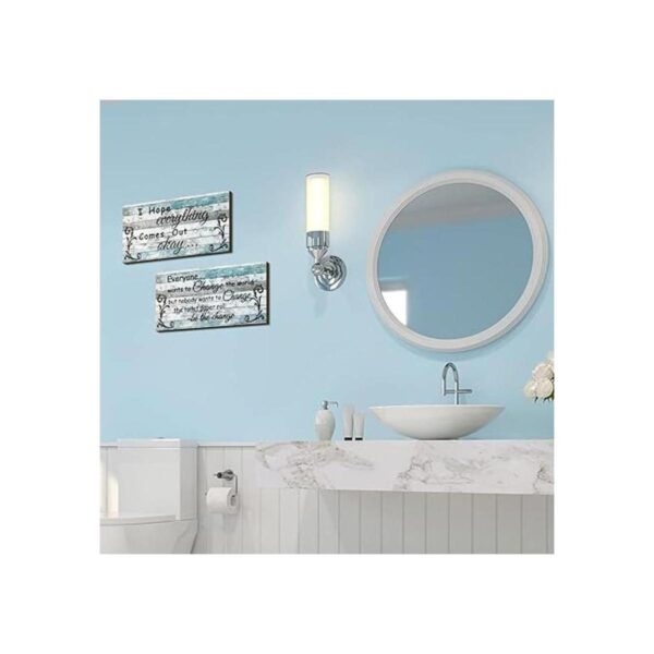 2 piezas divertidas de decoración de baño letrero de_6