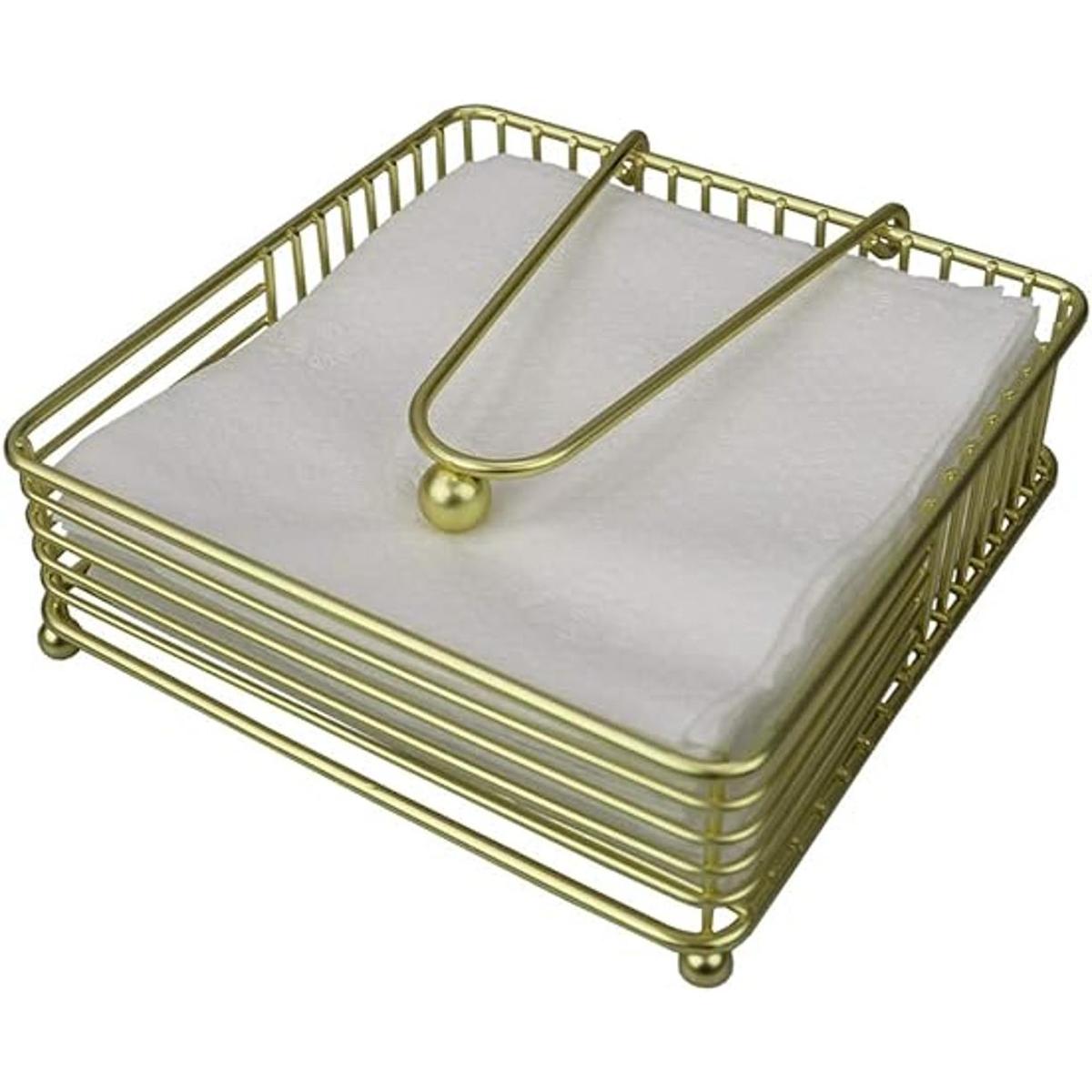 Home Basics Servilletero de acero con brazo articulado