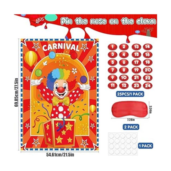 Juegos de fiesta temática de circo de carnaval Pin The_2