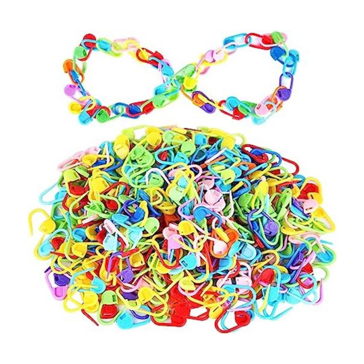 500 marcadores coloridos para tejer clips de ganchillo