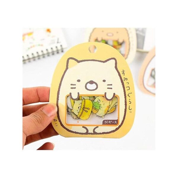 Calcomanías de PVC transparentes de animales de dibujos
