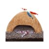 SunGrow Cueva de camarones de acuario de coco accesorios_1