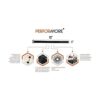 Paquete de 12 correas de cincha 12 x 1 pulgada cable de_2