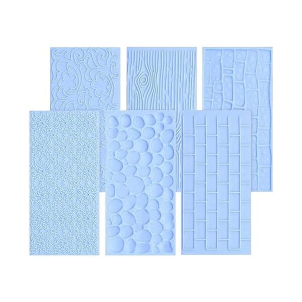 Juego de 6 moldes de fondant para decoración de pasteles
