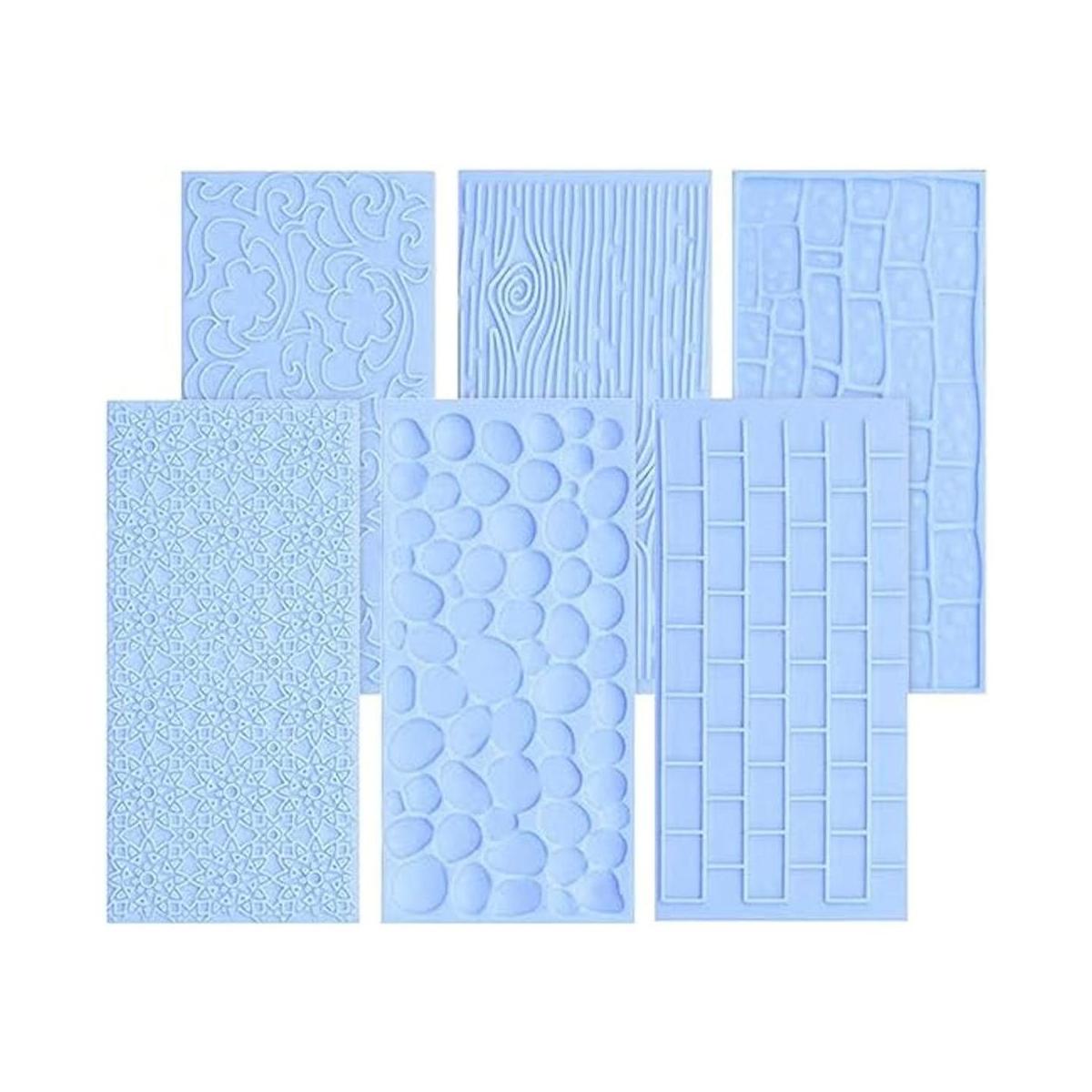 Juego de 6 moldes de fondant para decoración de pasteles