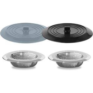 VTOP Tapón de colador de fregadero paquete de 4 unidades