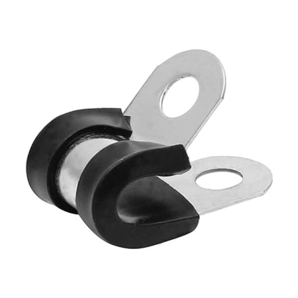 Bonsicoky 20 abrazaderas de cable tipo R de acero_3