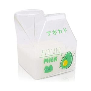 Blsky Kawaii Taza de vidrio para leche para microondas de_1