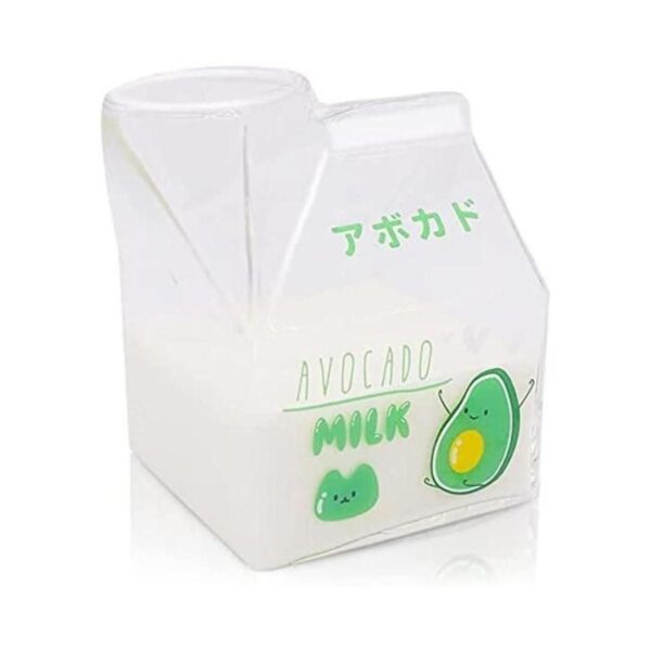 Blsky Kawaii Taza de vidrio para leche para microondas de_1