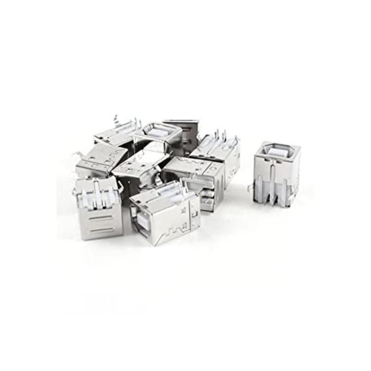 Uxcell Conector USB hembra tipo B de 4 pines 90 grados