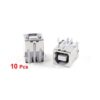 Uxcell Conector USB hembra tipo B de 4 pines 90 grados_3