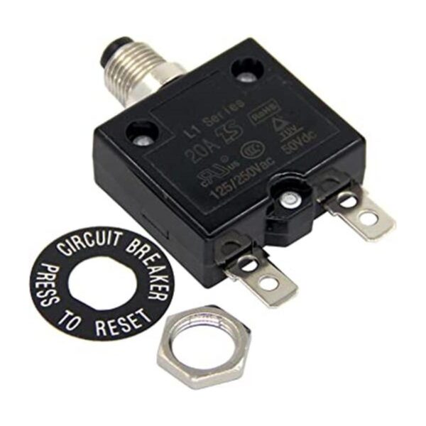 Rkurck 125250V AC 50V DC Disyuntor de circuito de botón_1
