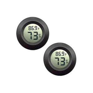 JEDEW Paquete de 2 mini higrómetro termómetro digital LCD_1