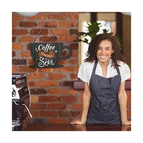 Cartel de café de madera de Jetec Coffee Bar Sign