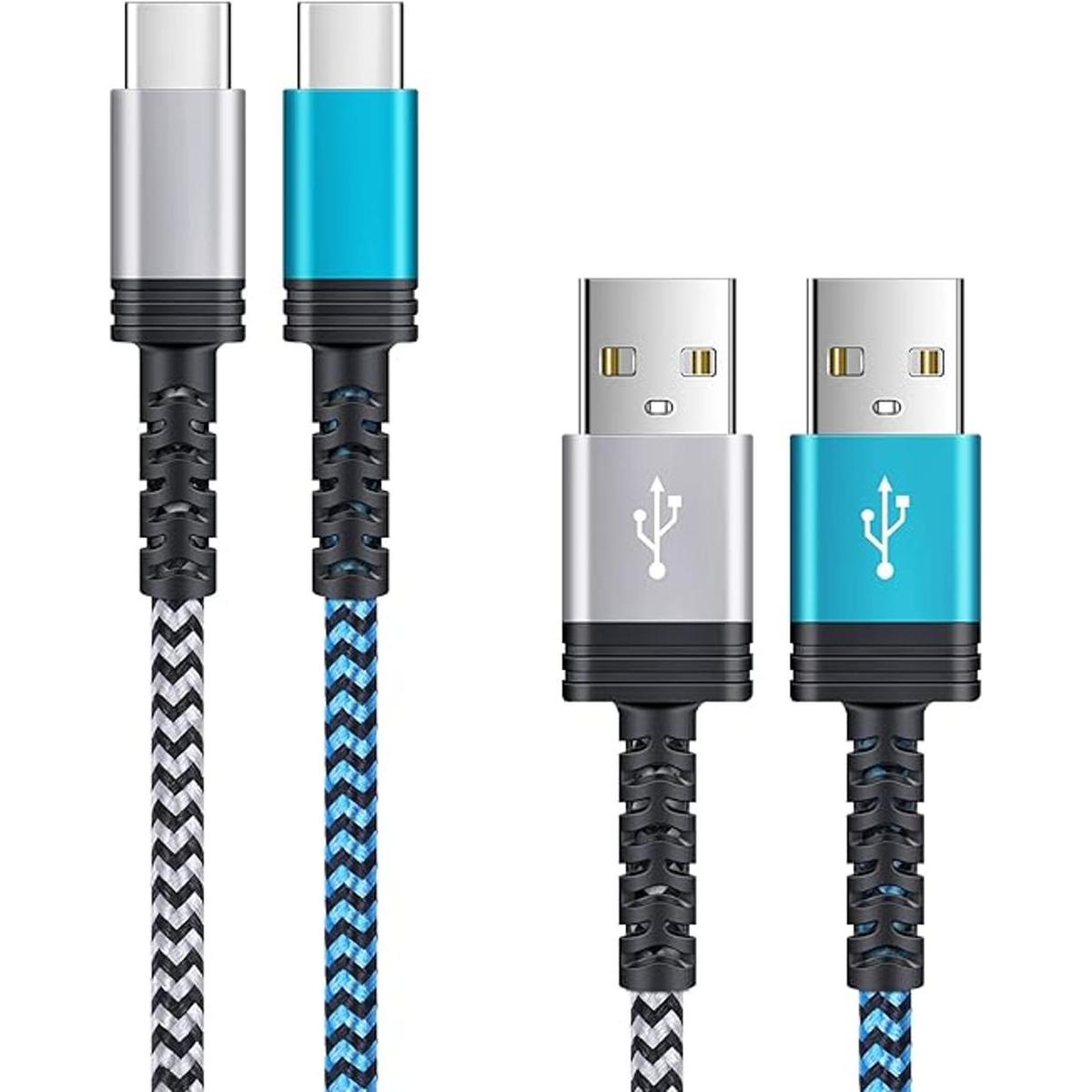 Cable de carga rápida C tipo C cargador Android de 6 pies