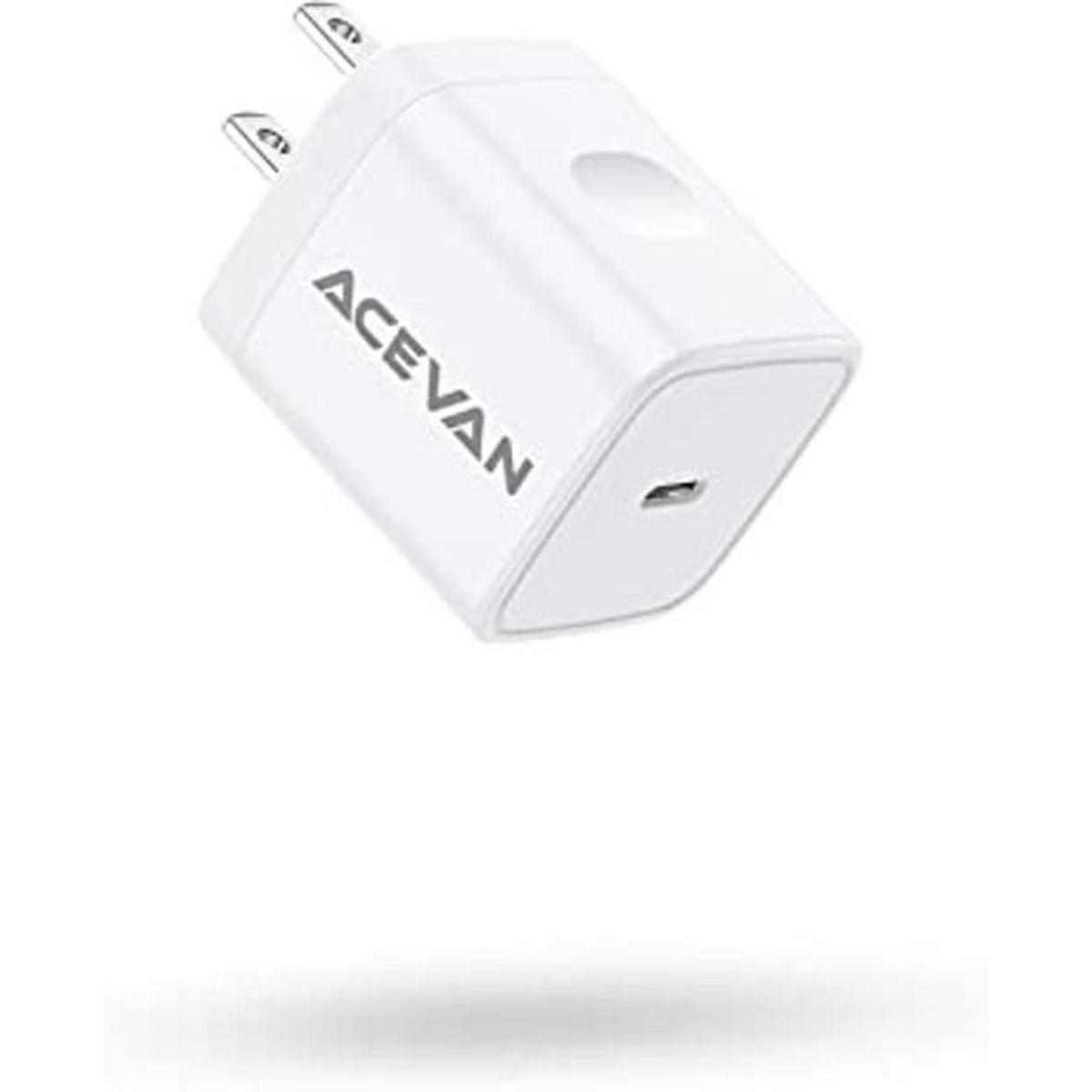 ACEVAN Cargador rápido para iPhone 13 12 de 20 W USB C